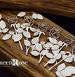 Chipboard Openwork Roses with Stems Set - SnipArt