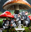 Mushroom Shelter Rice Paper (DC305)- Decoupage Central
