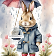 Wet Hare Rice Paper (DC306)- Decoupage Central