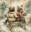 Winter Best Friends Tissue Paper - Flippin Furniture