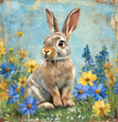 Bunny in Bloom Tissue Paper - Flippin Furniture