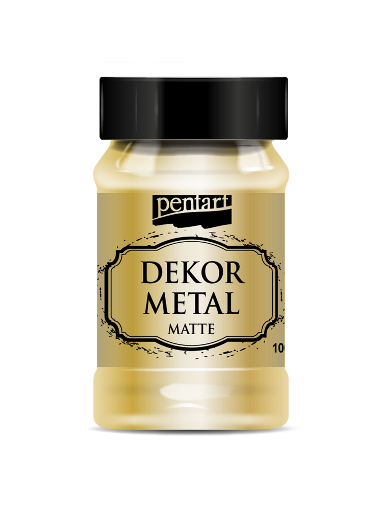 Pentart Dekor Metal Matte Gold Acrylic Paint