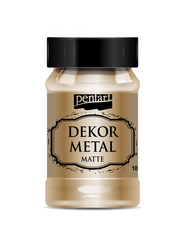 Pentart Dekor Metal Matte Bronze Acrylic Paint