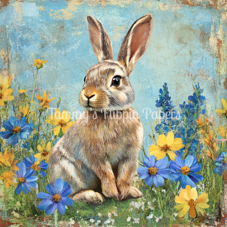 Bunny in Bloom Tissue Paper - Flippin Furniture