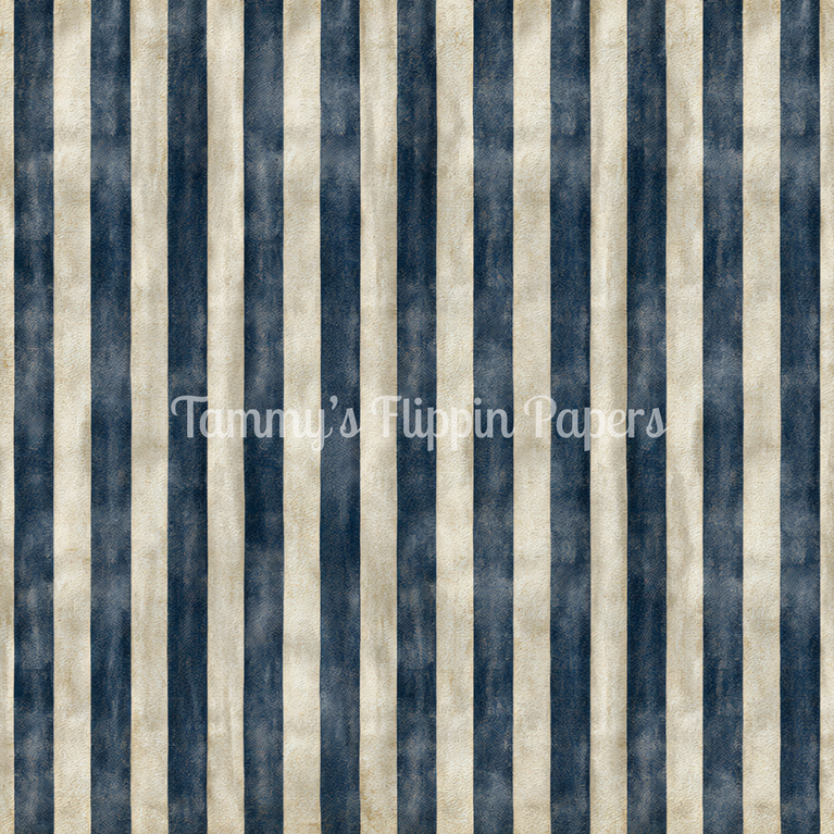 Navy & Cream Stripes Tissue Paper - Flippin Furniture