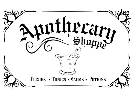 Apothecary Stencil - Roycycled