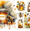 Honey Jars Rice Paper (DC395) - Decoupage Central