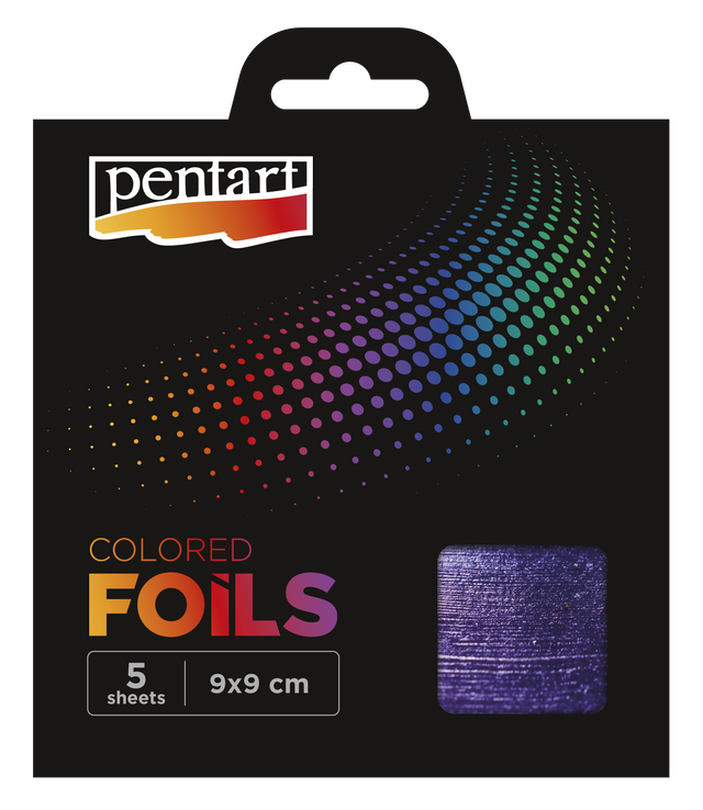 Colored Decor Foils Sheets, 9x9 cm - Decoupage Queen