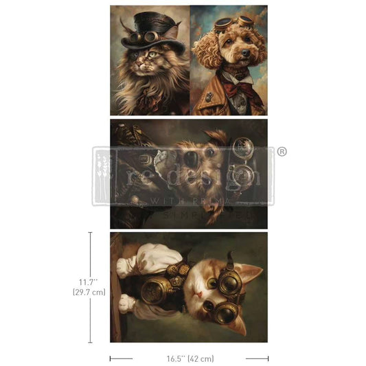 Favorite Pets Decoupage Fiber Pack - ReDesign with Prima