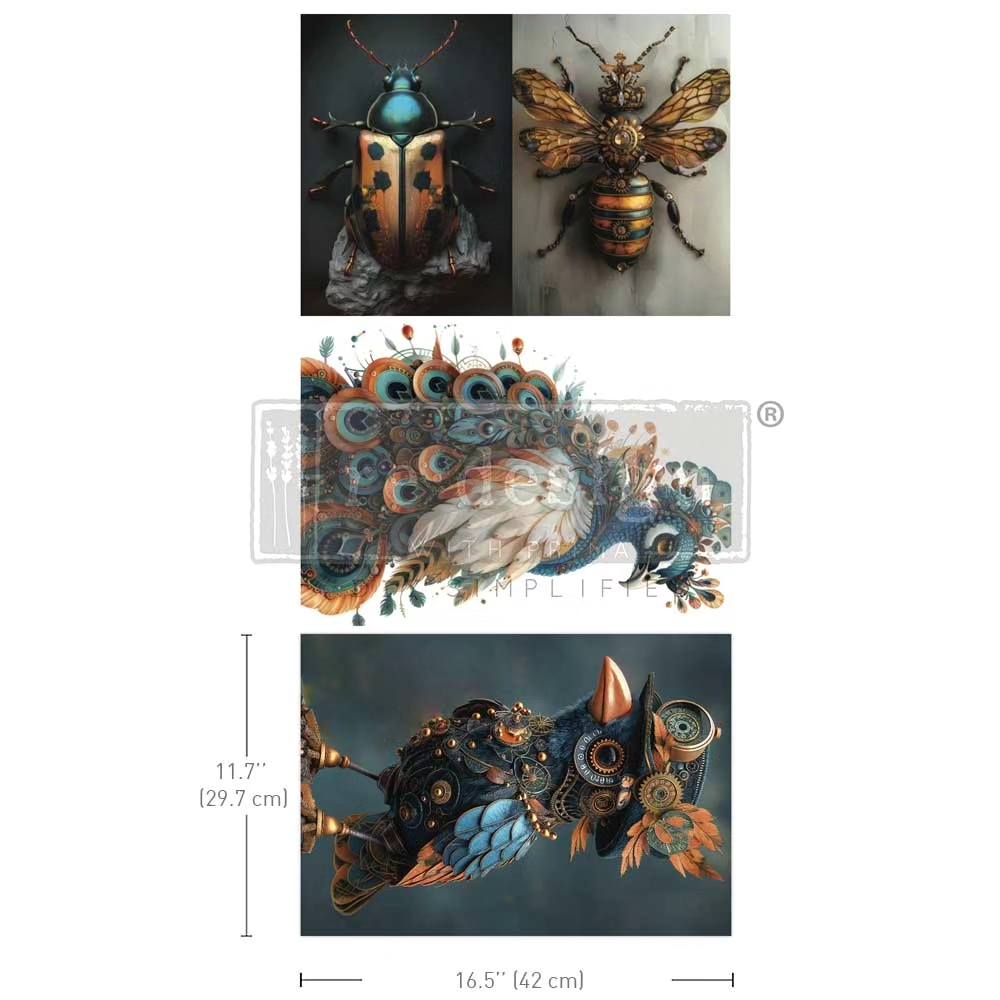 Magical Wings A3 Decoupage Fiber Pack - ReDesign with Prima