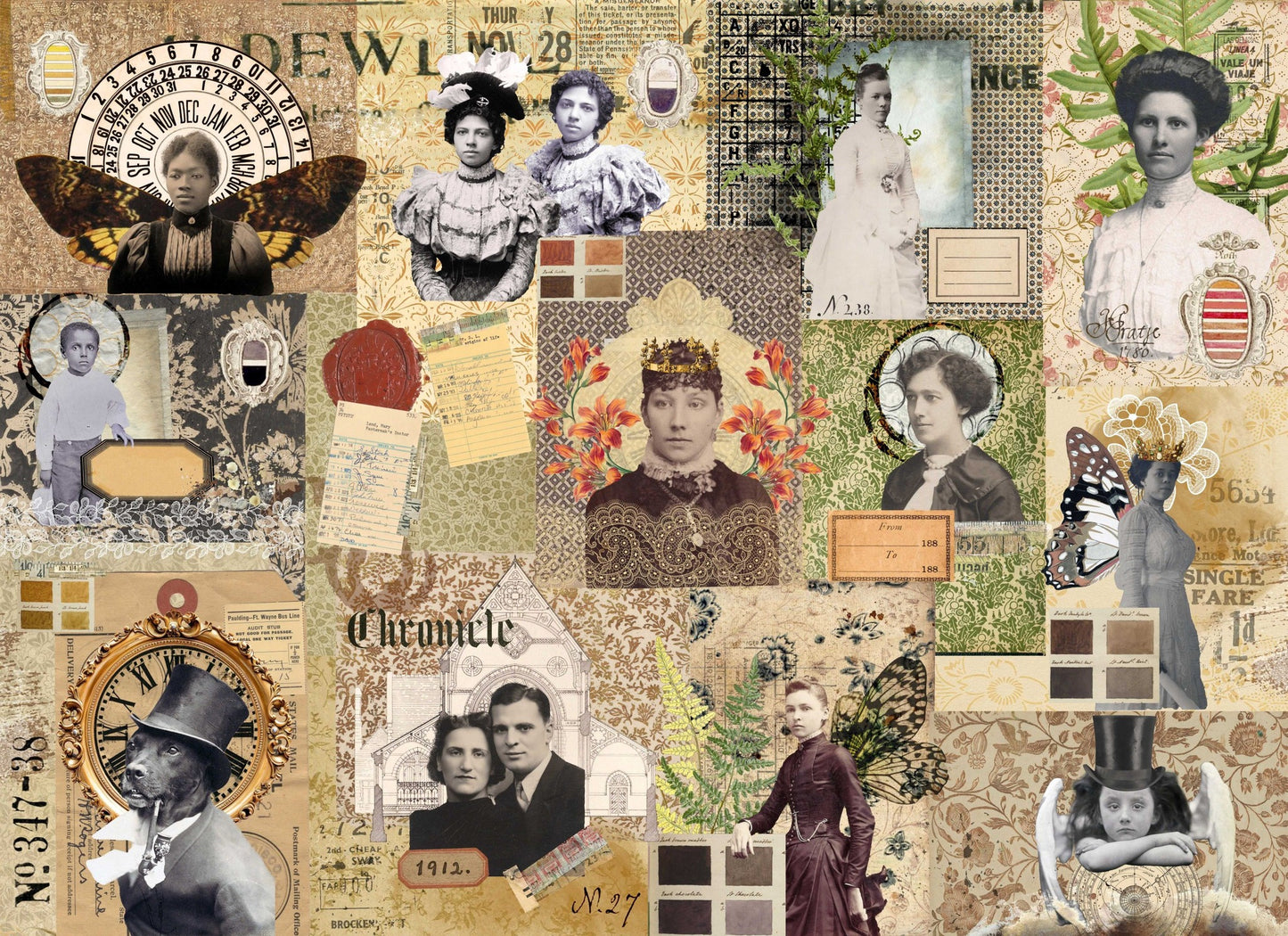 Photo Journal Masterboard - Roycycled Decoupage Paper