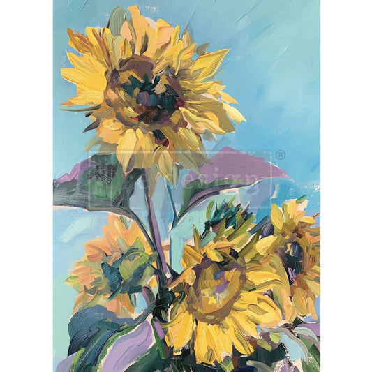 Sunshine Embrace A1 Decoupage Fiber - ReDesign with Prima