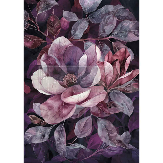 Violet Bloom A1 Decoupage Fiber - ReDesign with Prima