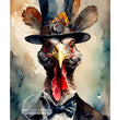 Top Hat Turkey Rice Paper - Decoupage Central