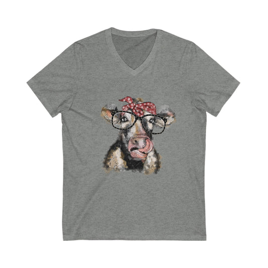 Unisex Cow Bandana Tee