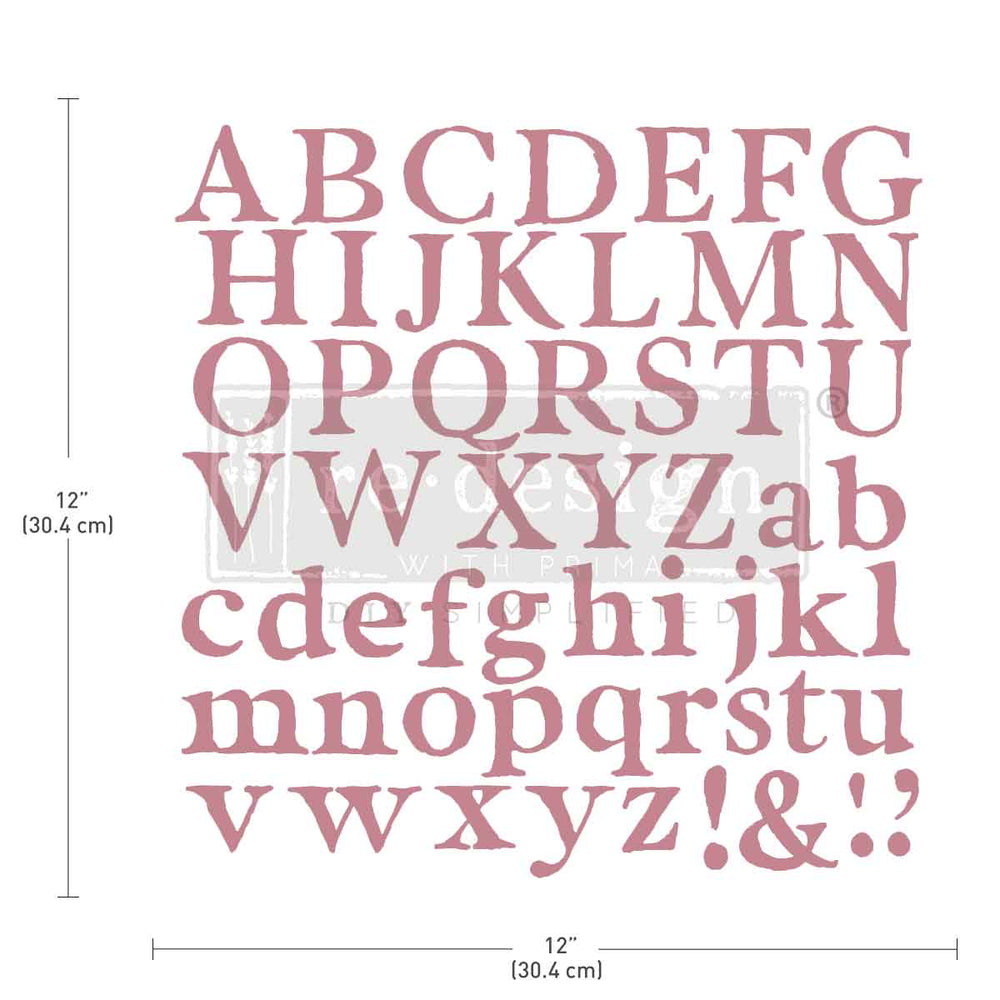 Alpha Decor Stamp - Redesign Decor Stamp