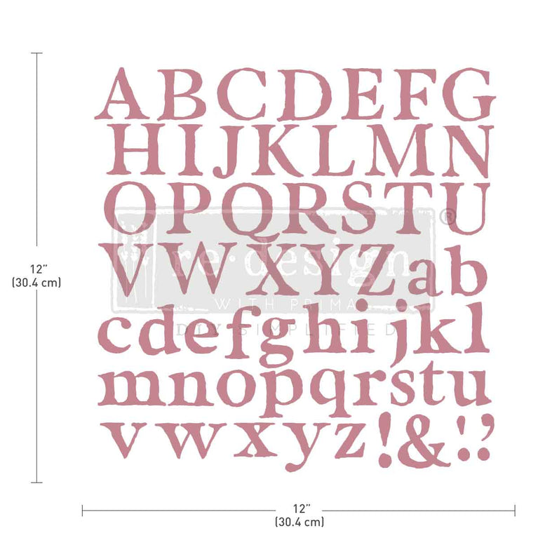Alpha Decor Stamp - Redesign Decor Stamp