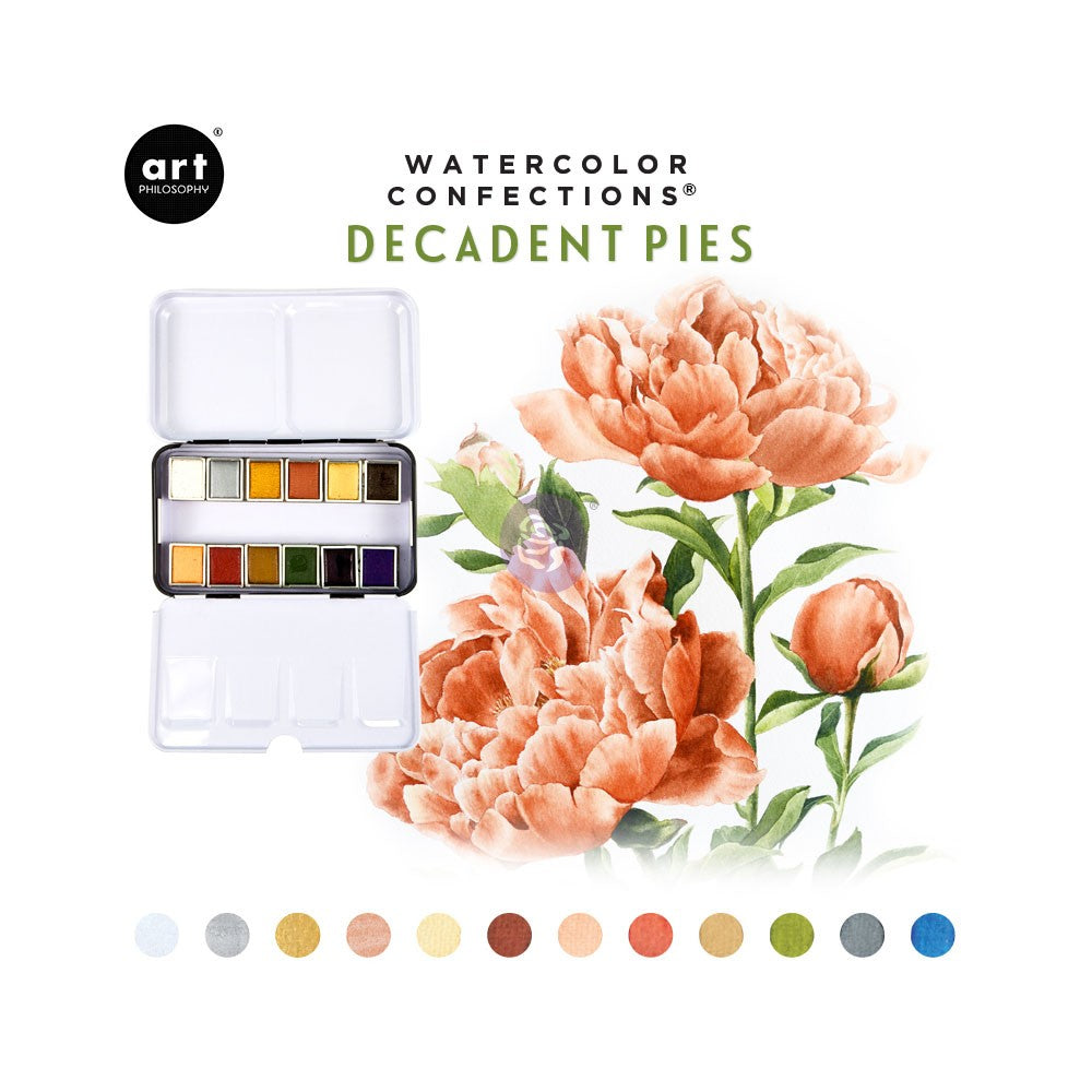 SF - Watercolor Confections Decadent Pies Pan Set