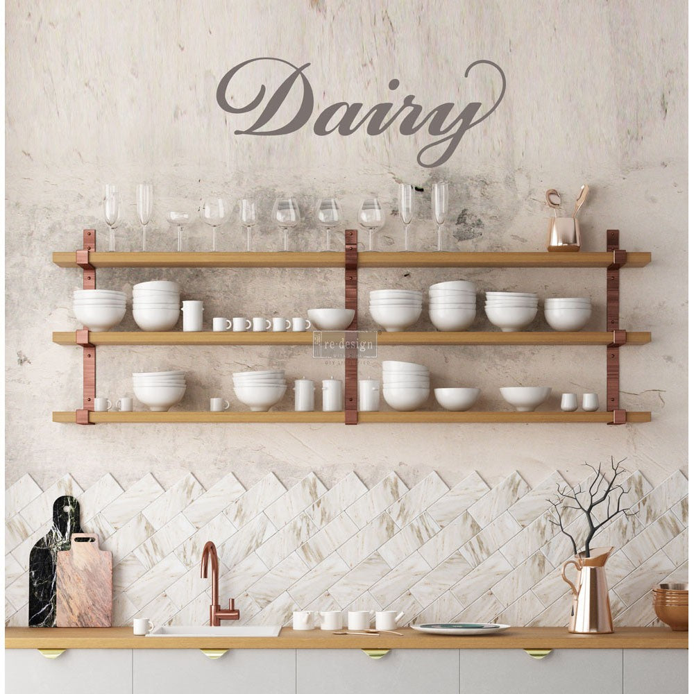 Dairy Decor Transfer-  ReDesign with Prima