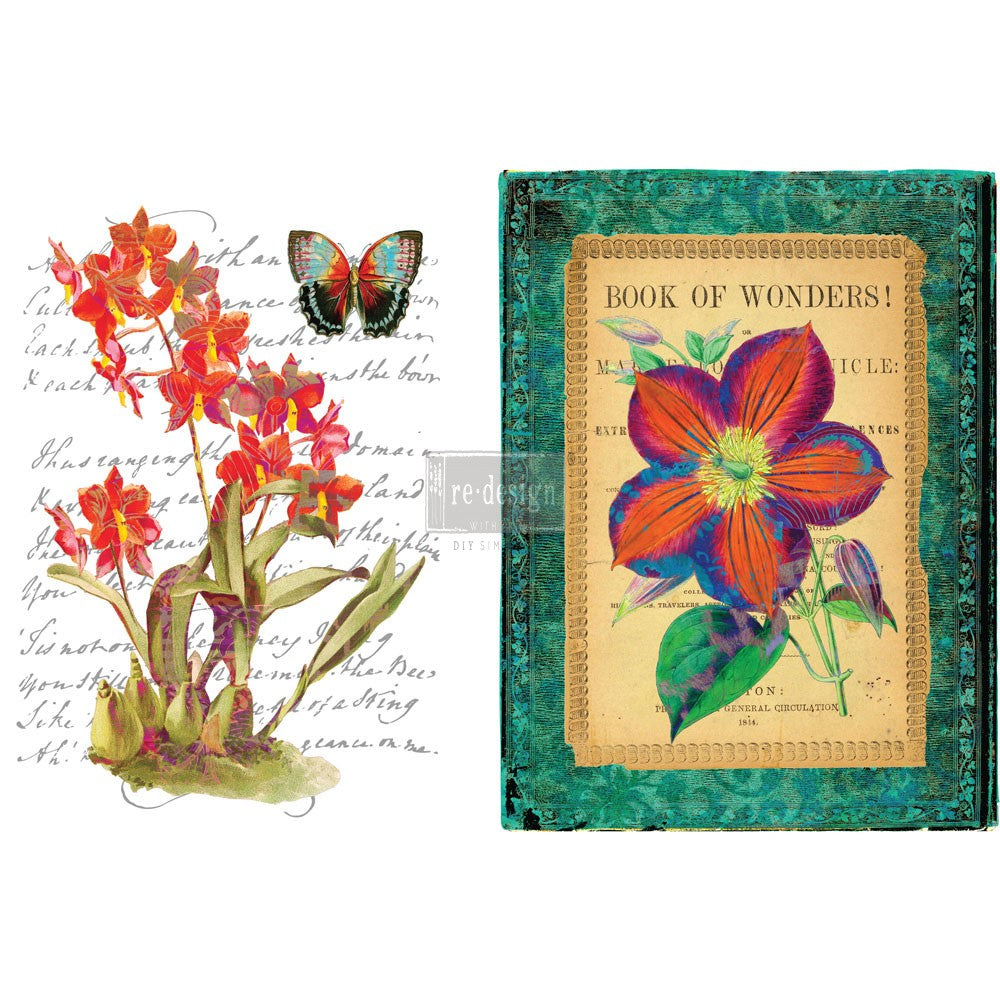 Wondrous Flora Decor Transfer -  ReDesign with Prima