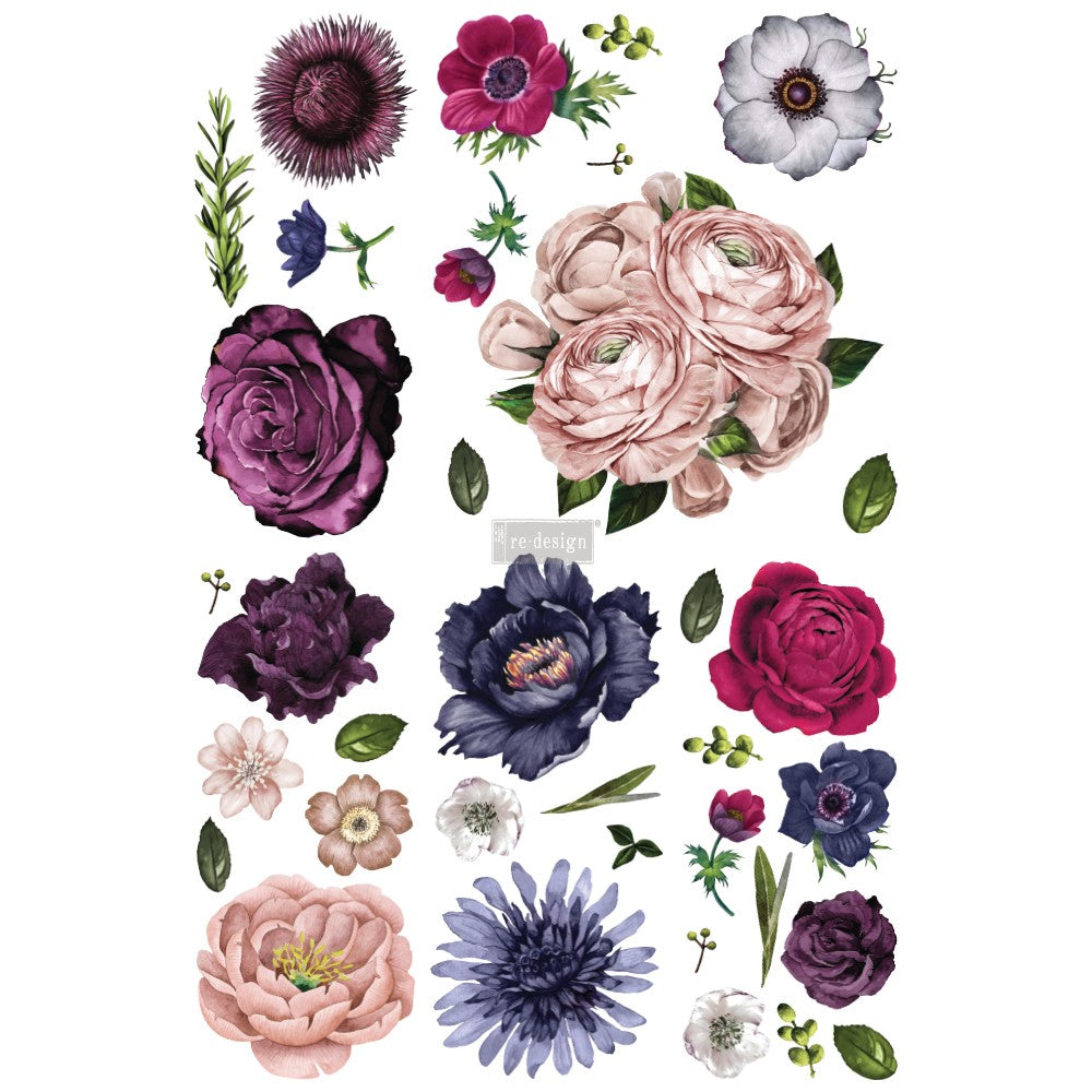 Lush Floral II Decor Transfer - ReDesign with Prima