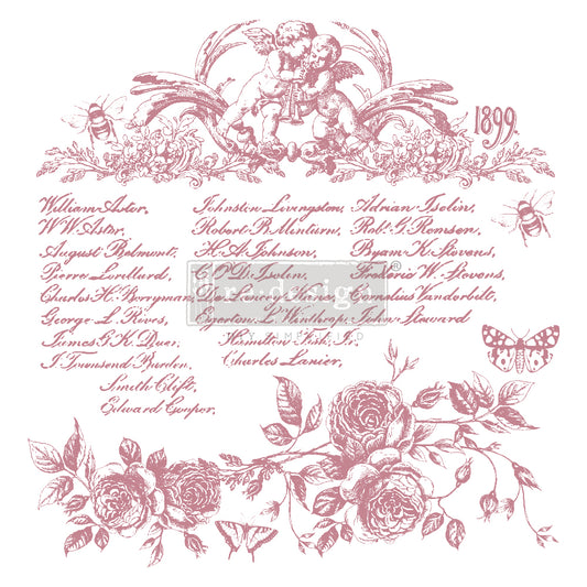 Floral Script Stamp - ReDesign Decor Stamp