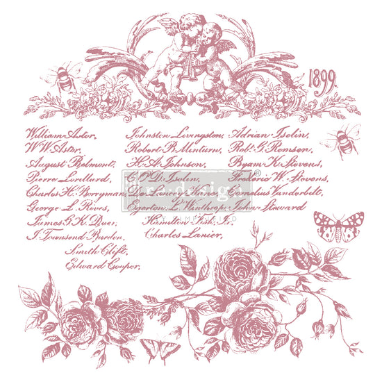 Floral Script Stamp - ReDesign Decor Stamp – Flippin Furniture Shop