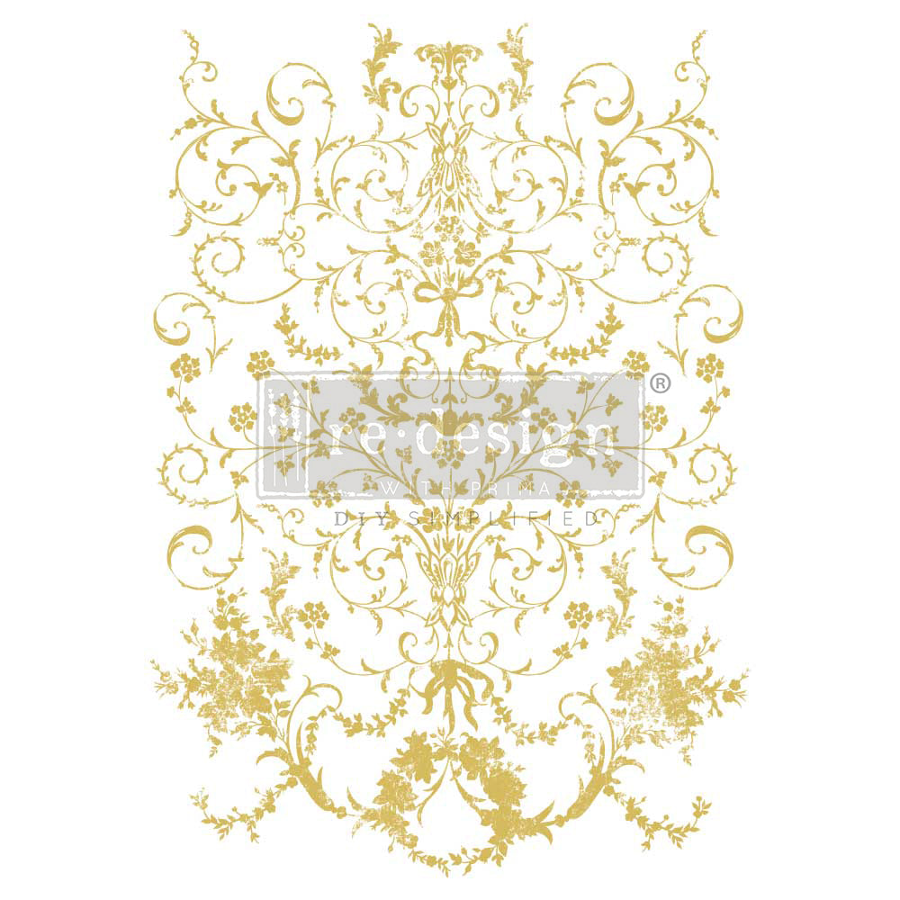 SF-Manor Swirls, Gold Foil by Kacha - ReDesign Decor Transfer