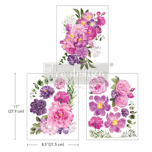 Purple Blossom, 8.5"x11" - ReDesign Middy Decor Transfer