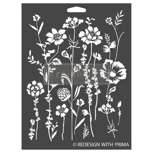 Meadow Bloom, 9"x12" Stencil - ReDesign with Prima