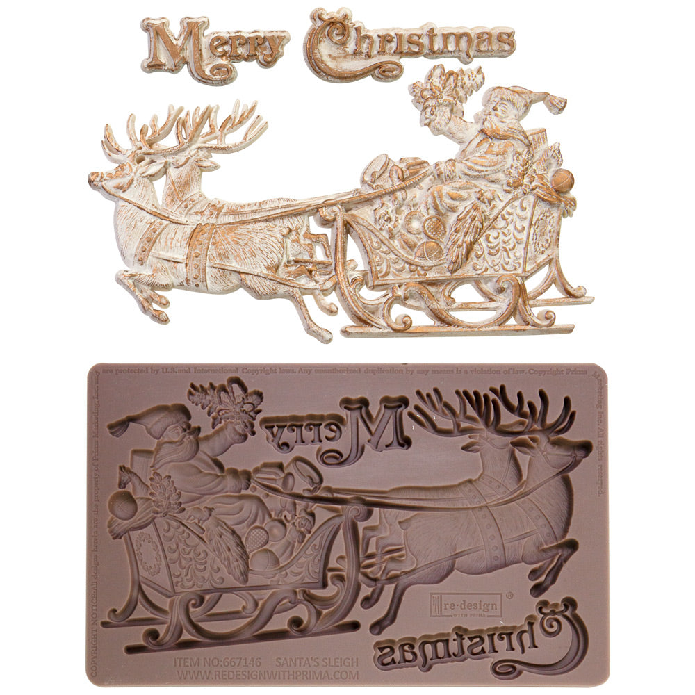 Santa's Sleigh Mould - ReDesign with Prima