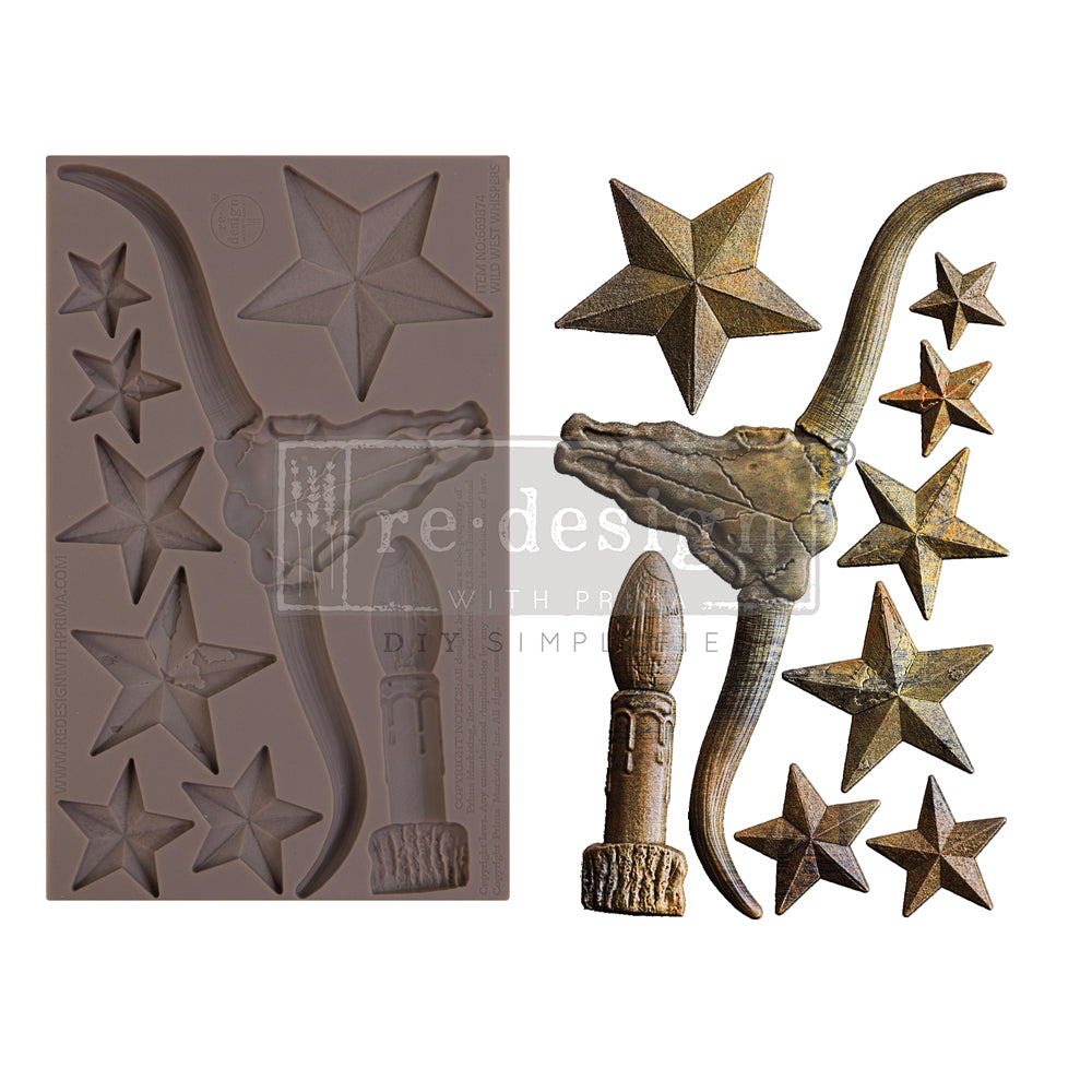 Wild West Whispers Mould - ReDesign with Prima