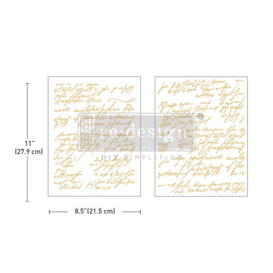 Shimmering Script Middy Transfer (Foil)- ReDesign with Prima