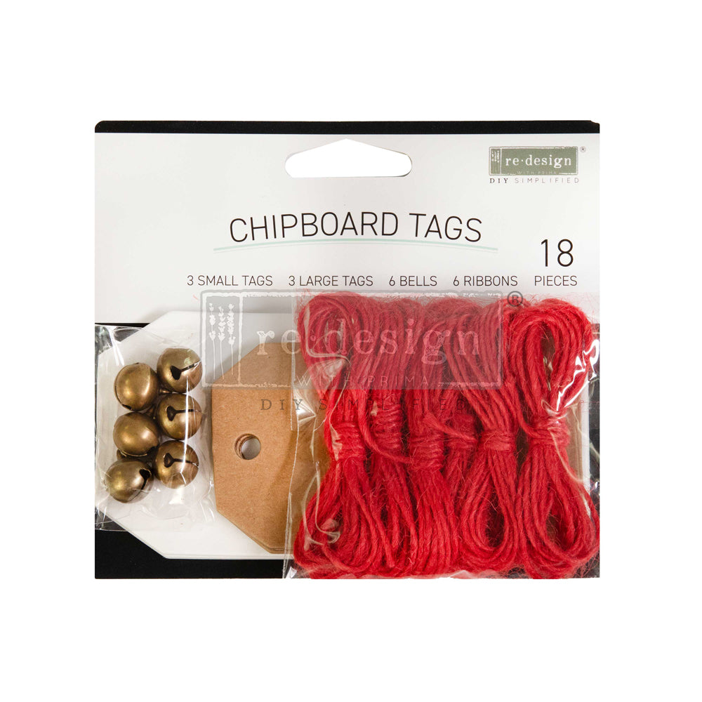 Christmas Chipboard Tags - ReDesign with Prima