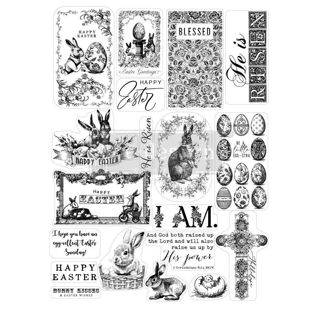 Easter Decor Clear Stamp - ReDesign with Prima