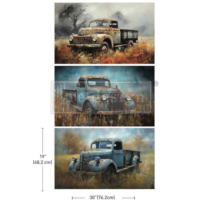 Wheels of Time Decoupage Decor Tissue Paper Pack - ReDesign with Prima