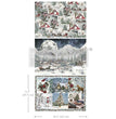 Snowfall Splendor A3 Decoupage Fiber Pack - ReDesign with Prima
