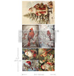 Festive Cardinal A3 Decoupage Fiber Pack - ReDesign with Prima