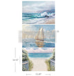 Seascape Melody A3 Decoupage Fiber Pack - ReDesign with Prima