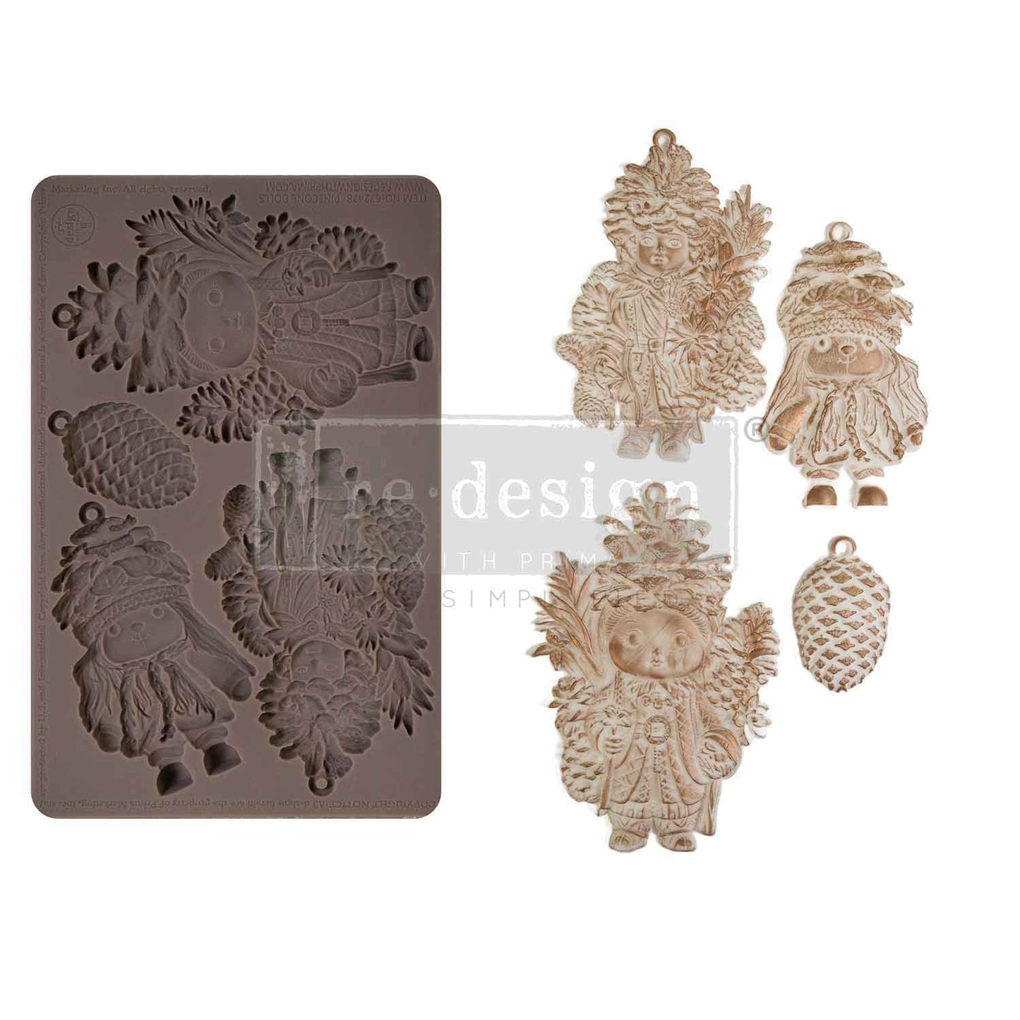 Pinecone Dolls Decor Mould - ReDesign with Prima