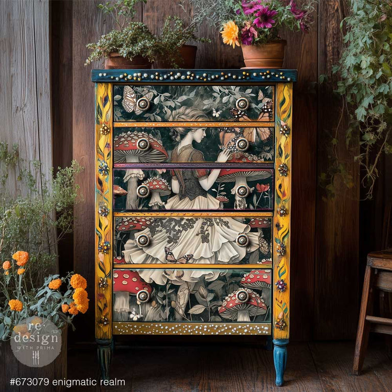 Enigmatic Realm A1 Decoupage Fiber Paper - ReDesign with Prima