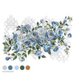 Azure Blossom Decor Transfer - ReDesign with Prima