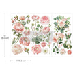 Blushing Blooms Small Decor Transfer - ReDesign with Prima