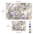 Soft Veil Double Delight Decoupage Fiber Paper Set - ReDesign with Prima