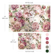 Dusty Velvet Mauve Double Delight Decoupage Fiber Paper Set - ReDesign with Prima