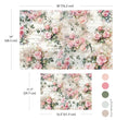 Rosy Reverie Double Delight Decoupage Fiber Paper Set - ReDesign with Prima