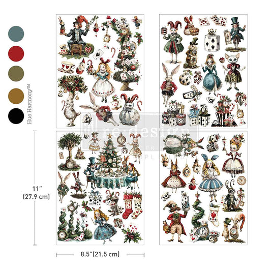 Whimsical Holiday Dreams Middy Decor Transfer - ReDesign with Prima