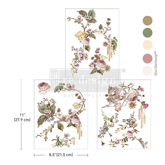 Rosette Royale Middy Decor Transfer - ReDesign with Prima