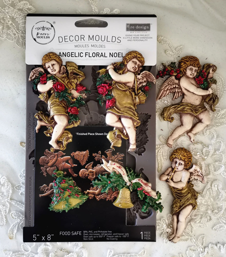 Angelic Floral Noel Decor Mould - ReDesign with Prima