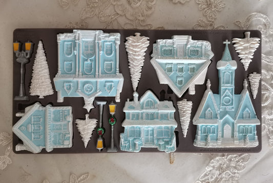 Christmas Village Decor Mould - ReDesign with Prima